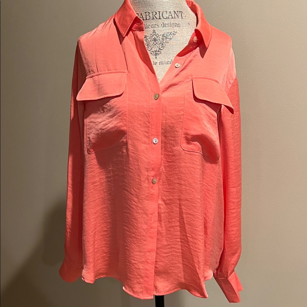 SOLD!!! Steve Madden Coral Button-Down Shirt
